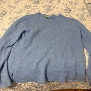 J. Crew Factory Classic Blue Crewneck Sweater